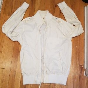 White PJ Mark Windbreaker Jacket